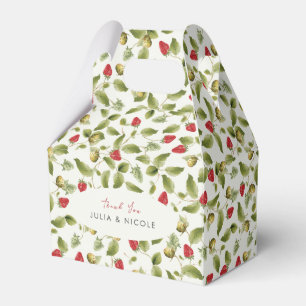 Red Sweet Wild Strawberry Blume Hochzeit Geschenkschachtel