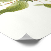 Red Sweet Wild Strawberry Blume Wedding Poster (Ecke)