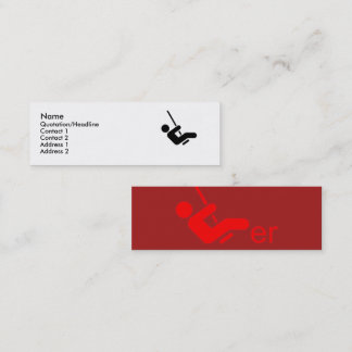 Red Swinger Calling Card Mini Visitenkarte