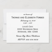 Red Swirl 50-Jährige Party Einladung (Rückseite)