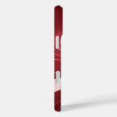 Red Swirl Abstract Retro Waves Phone Case (Rückseite / Rechts)