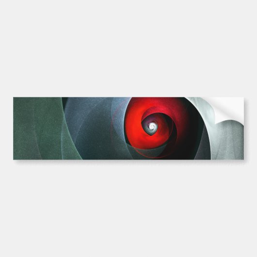 Red Swirl Artistic Modern Abstrakt Art Pattern #19 Autoaufkleber (Vorne)
