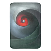 Red Swirl Artistic Modern Abstrakt Art Pattern #19 Badematte (Vorderseite Vertikal)