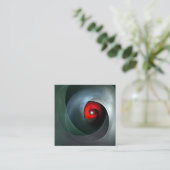 Red Swirl Artistic Modern Abstrakt Art Pattern #19 Begleitkarte (Stehend Vorderseite)