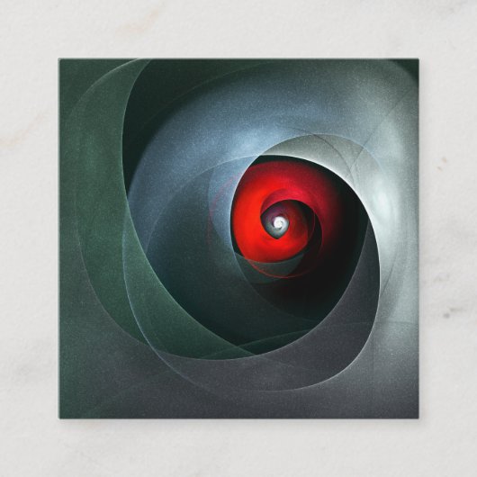 Red Swirl Artistic Modern Abstrakt Art Pattern #19 Begleitkarte (Vorderseite)