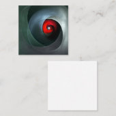 Red Swirl Artistic Modern Abstrakt Art Pattern #19 Begleitkarte (Vorne/Hinten)