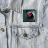 Red Swirl Artistic Modern Abstrakt Art Pattern #19 Button (Beispiel)
