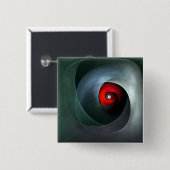 Red Swirl Artistic Modern Abstrakt Art Pattern #19 Button (Vorne & Hinten)