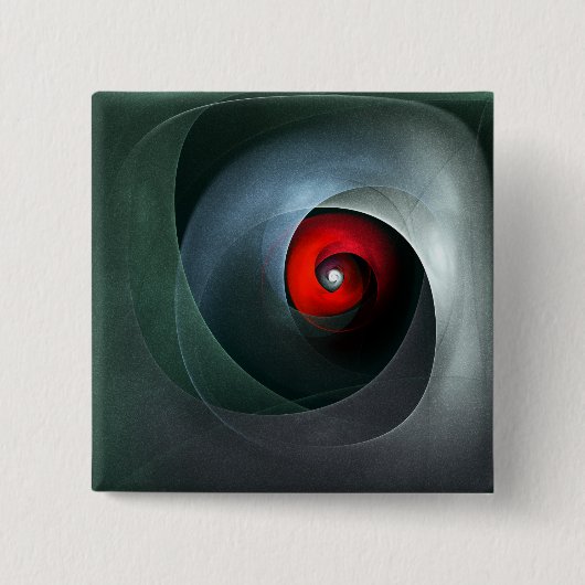 Red Swirl Artistic Modern Abstrakt Art Pattern #19 Button (Vorderseite)