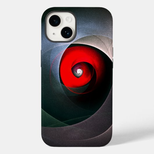 Red Swirl Artistic Modern Abstrakt Art Pattern #19 Case-Mate iPhone Hülle (Rückseite)