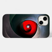 Red Swirl Artistic Modern Abstrakt Art Pattern #19 Case-Mate iPhone Hülle (Rückseite (Horizontal))