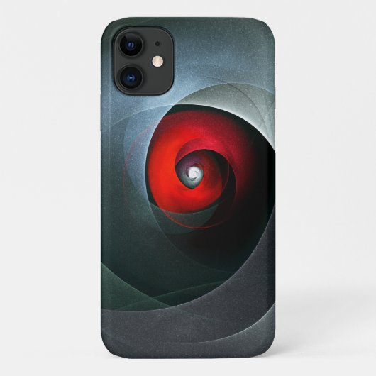 Red Swirl Artistic Modern Abstrakt Art Pattern #19 Case-Mate iPhone Hülle (Rückseite)