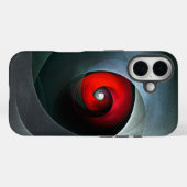 Red Swirl Artistic Modern Abstrakt Art Pattern #19 Case-Mate iPhone Hülle (Rückseite (Horizontal))