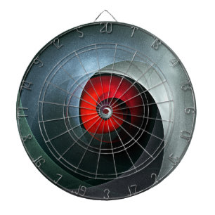 Red Swirl Artistic Modern Abstrakt Art Pattern #19 Dartscheibe