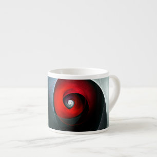 Red Swirl Artistic Modern Abstrakt Art Pattern #19 Espressotasse