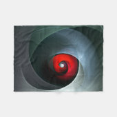 Red Swirl Artistic Modern Abstrakt Art Pattern #19 Fleecedecke (Vorderseite (Horizontal))