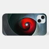 Red Swirl Artistic Modern Abstrakt Art Pattern #19 iPhone Hülle (Rückseite (Horizontal))