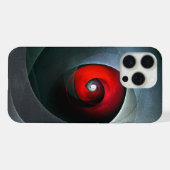 Red Swirl Artistic Modern Abstrakt Art Pattern #19 iPhone Hülle (Rückseite (Horizontal))
