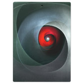 Red Swirl Artistic Modern Abstrakt Art Pattern #19 Klemmbrett (Rückseite)