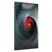 Red Swirl Artistic Modern Abstrakt Art Pattern #19 Klemmbrett (Rechts)