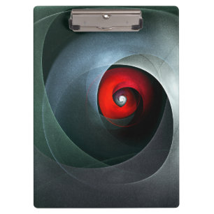 Red Swirl Artistic Modern Abstrakt Art Pattern #19 Klemmbrett