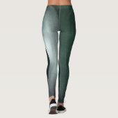 Red Swirl Artistic Modern Abstrakt Art Pattern #19 Leggings (Rückseite)