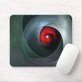 Red Swirl Artistic Modern Abstrakt Art Pattern #19 Mousepad (Mit Mouse)
