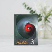 Red Swirl Artistic Modern Abstrakt Art Pattern #19 Postkarte (Stehend Vorderseite)