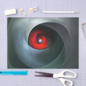 Red Swirl Artistic Modern Abstrakt Art Pattern #19 Seidenpapier (Handwerk)