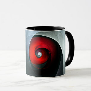 Red Swirl Artistic Modern Abstrakt Art Pattern #19 Tasse