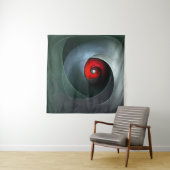 Red Swirl Artistic Modern Abstrakt Art Pattern #19 Wandteppich (Beispiel)