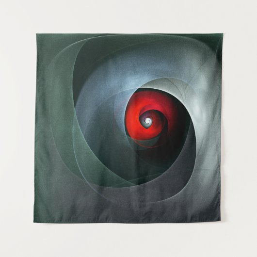 Red Swirl Artistic Modern Abstrakt Art Pattern #19 Wandteppich (Vorderseite)