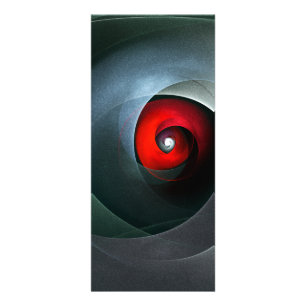 Red Swirl Artistic Modern Abstrakt Art Pattern #19 Werbekarte