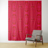 Red Swirl Design Tapestry Wandteppich (Beispiel)