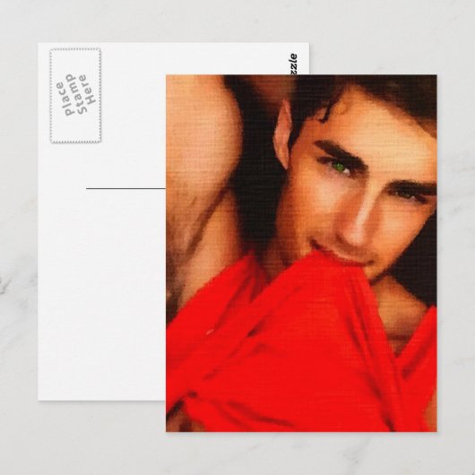 Red-T Hunk Postkarte (Vorne/Hinten)
