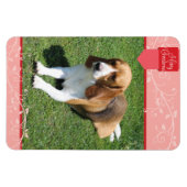 Red Tab & Blüh Merry Christmas Magnet (Horizontal)