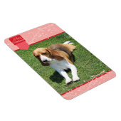 Red Tab & Blüh Merry Christmas Magnet (Rechte Seite)