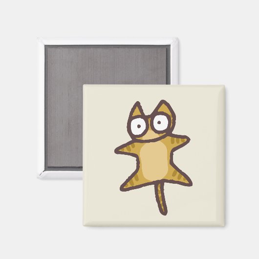 Red Tabby Cat Magnet (Vorderseite/Rückseite)