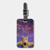 Red Tabby Cat Selfie im Weltraum Gepäckanhänger (Vorderseite vertikal)