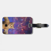 Red Tabby Cat Selfie im Weltraum Gepäckanhänger (Rückseite horizontal)