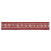 Red Table Runner with Elegant White Center Design Großer Tischläufer (Horizontal)