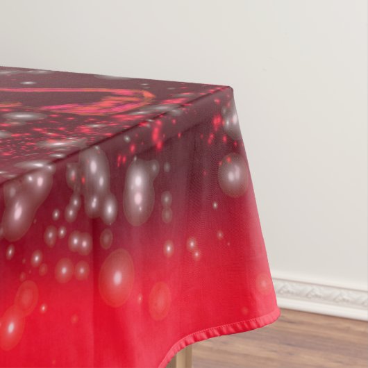 Red Tablecloth Bull läuft in der Starry Night Tischdecke (Beispiel)