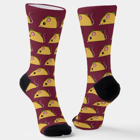 Red Taco Rat Crew Socken (Gewinkelt)