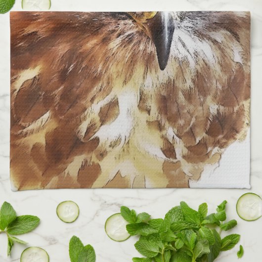 RED TAED HAWK KÜCHENTUCH (Gefaltet)