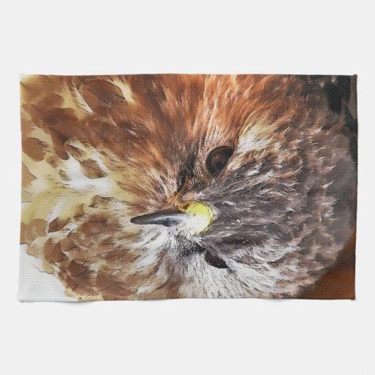 RED TAED HAWK KÜCHENTUCH (Horizontal)