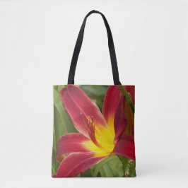 Red Taglilie Bloom Floral Tasche