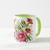 Red Taglilie Bouquet Tasse (VorderseiteRechts)