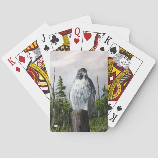 Red Tail Hawk Bycycle Playing Cards Spielkarten (Rückseite)