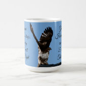 Red-Tail Hawk fliegen inspirierend Kaffeetasse (Mittel)