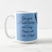 Red-Tail Hawk fliegen inspirierend Kaffeetasse (Links)